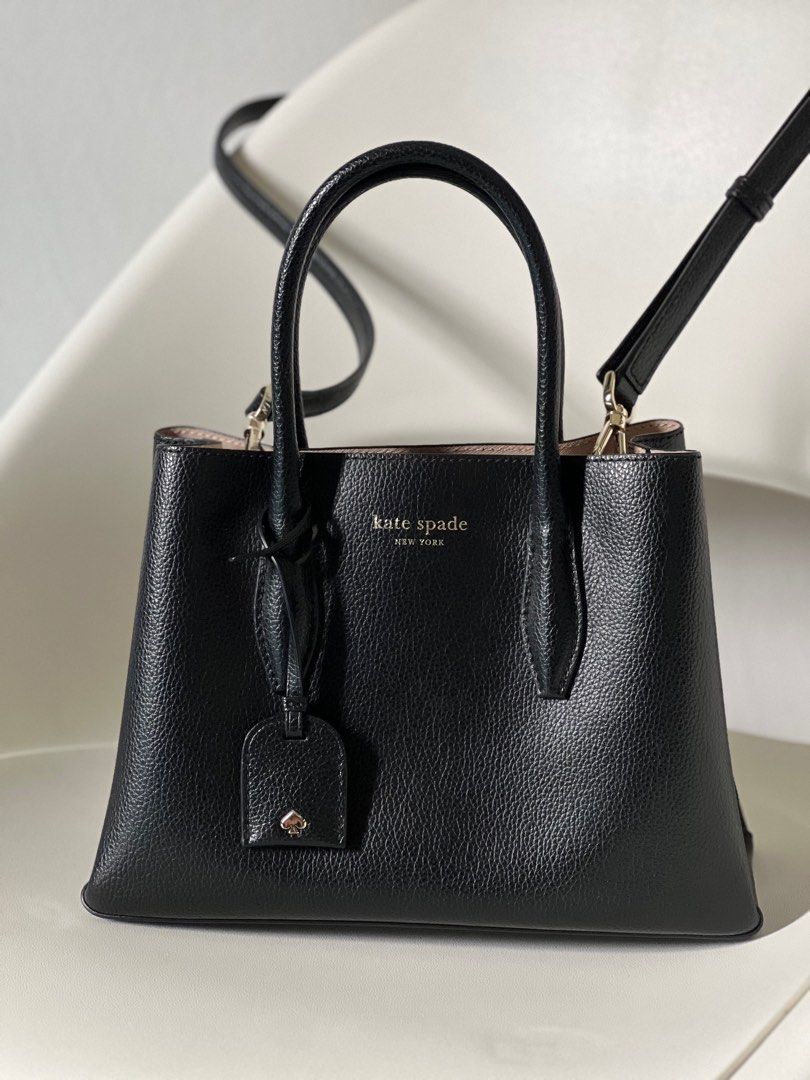 Kate spade eva small satchel black 2025