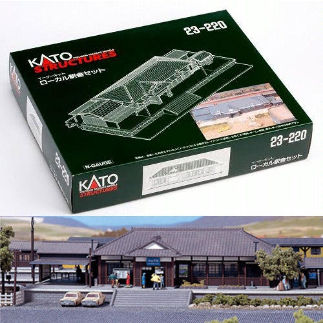 Kato N-Scale 1/150 Structures 23-220 RURAL TRAIN STATION plastic model kit (Category: Gundam & Model Kits) located in Paranaque City. Submitted by AirplanesTrainsAutomobilesATBP (Listing ID 1293509634, Image 2). Description: DESCRIPTION: - This listing is for a Kato N-Scale 1/150 Structures 23-220 RURAL TRAIN STATION snap-on plastic model kit. - Item is MINT in SEALED BOX. - Photo of actual item may be provided upon request. PAYMENT: - Cash on me