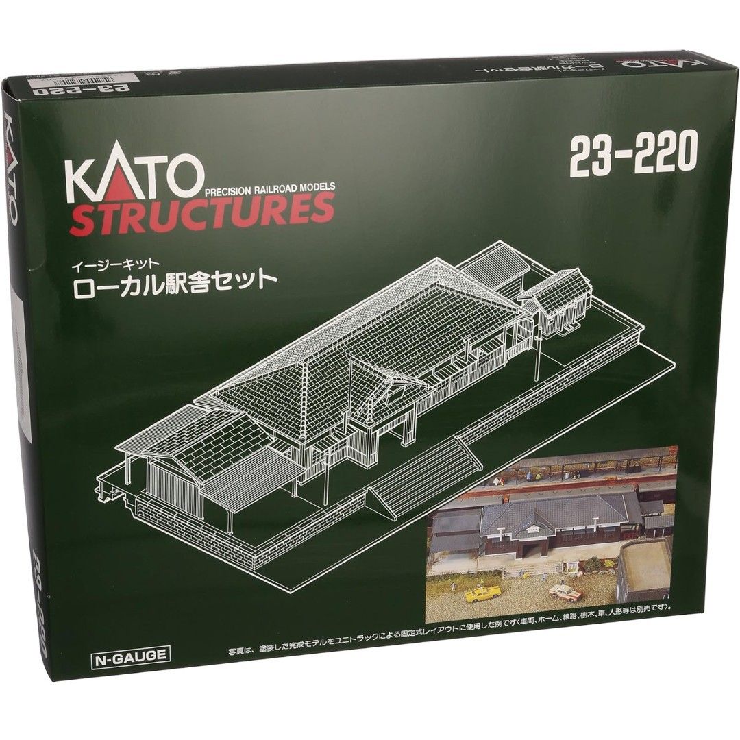 Kato N-Scale 1/150 Structures 23-220 RURAL TRAIN STATION plastic model kit (Category: Gundam & Model Kits) located in Paranaque City. Submitted by AirplanesTrainsAutomobilesATBP (Listing ID 1293509634, Image 1). Description: DESCRIPTION: - This listing is for a Kato N-Scale 1/150 Structures 23-220 RURAL TRAIN STATION snap-on plastic model kit. - Item is MINT in SEALED BOX. - Photo of actual item may be provided upon request. PAYMENT: - Cash on me