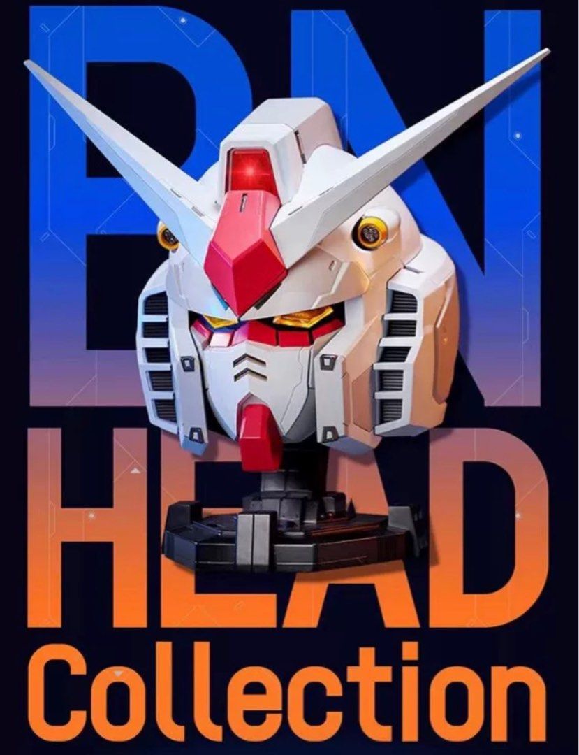 Last One] <Ohtoys> 1000體限定版BN Head Collection 高達頭普通色金屬