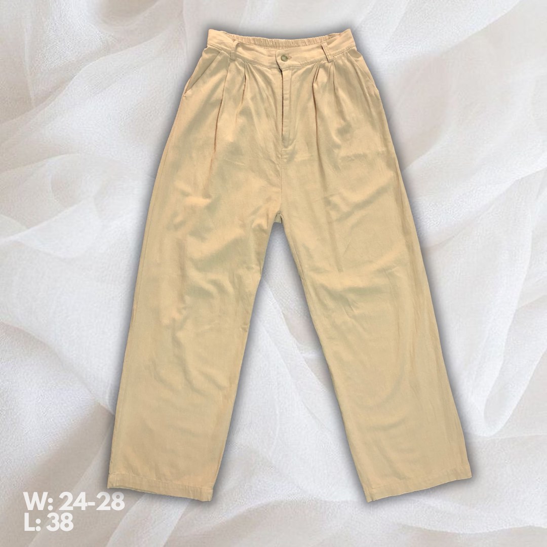 Linen trousers size 24 clearance