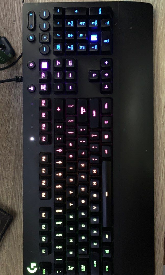 Logitech G213 (Category: Computer Keyboard) located in Makati City. Submitted by bodegamnl (Listing ID 1293499018, Image 1). Description: Logitech g213 Music control Missing 2keycaps Keys are perfectly working Lights perfectly working As is Makati area Rfs: upgrade .