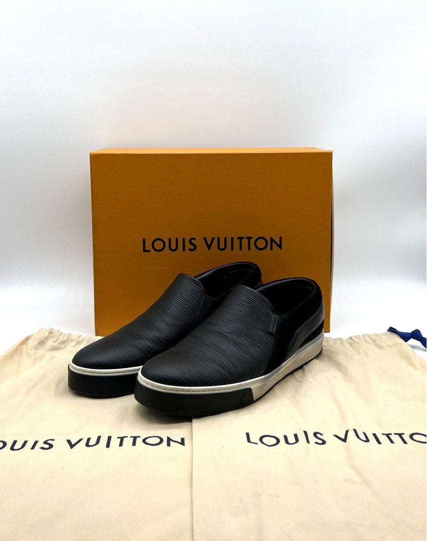 Louis Vuitton Black Epi Leather and Suede Twister Slip-on  display picture 1