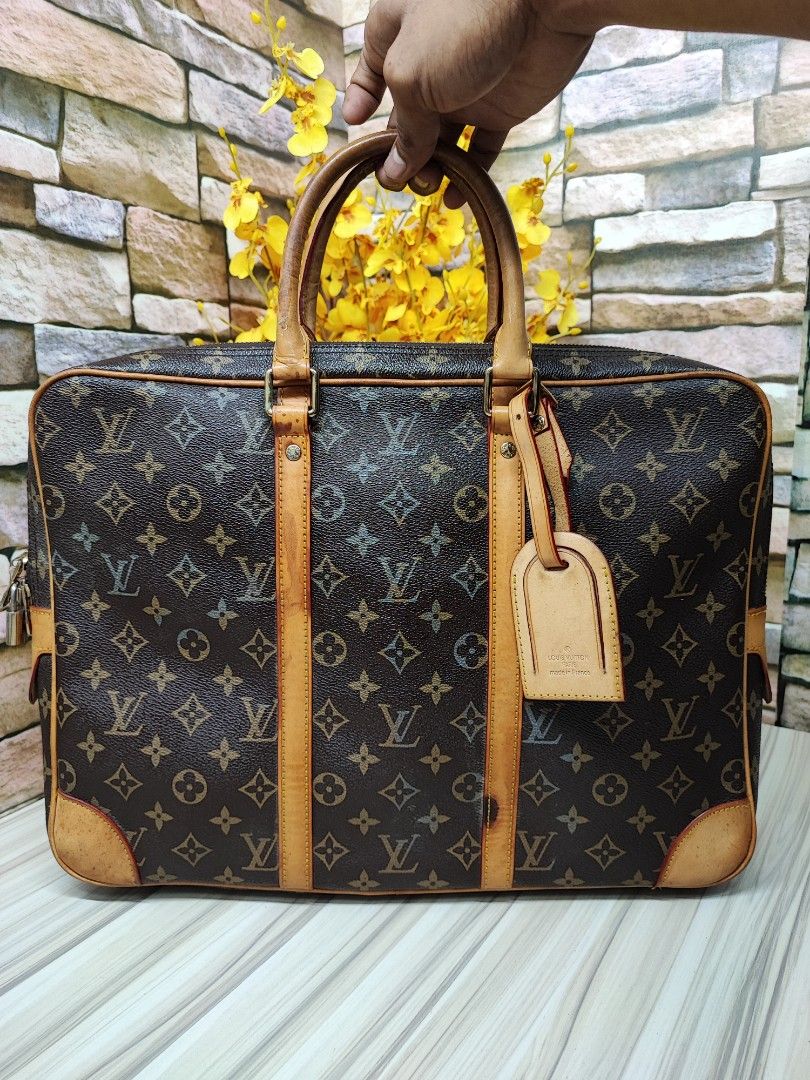 LV Louis Vuitton messenger document laptop office briefcase bag