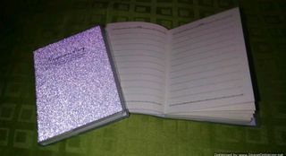 (M-0151) Mini Notebook with Glitter Cover