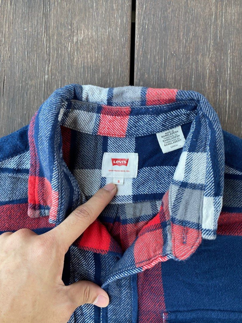 Levi s Check Flannel Double Pocket Shirts