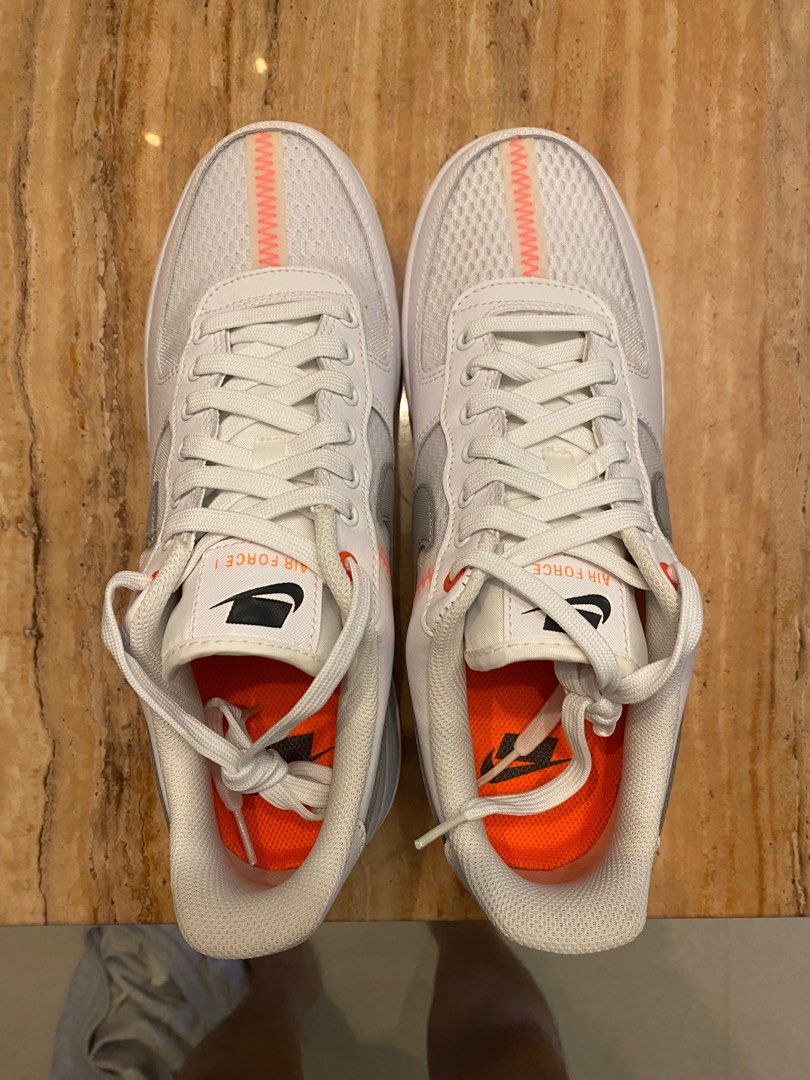 Air force 1 low transparent white grey cheap