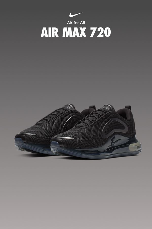 Nike Air Max 720 Black Anthracite sepatu hitam style sneaker