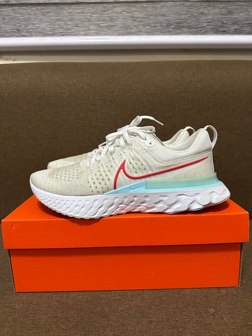 nike react infinity run flyknit 2 white glacier ice