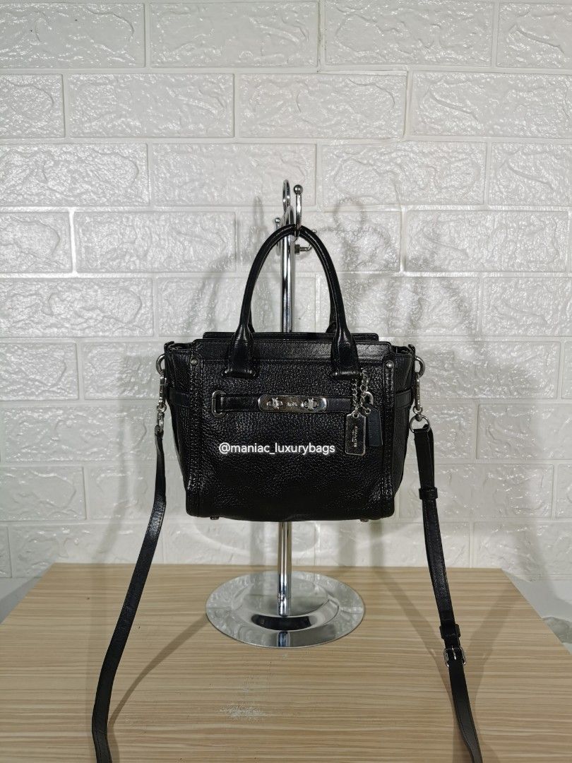 Preloved Satchelbag COACH *Swagger 21 in Pebble Leather, Fesyen