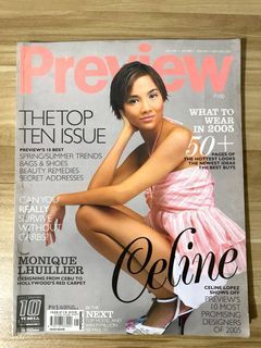 Preview magazine January -February 2004 Celine Lopez