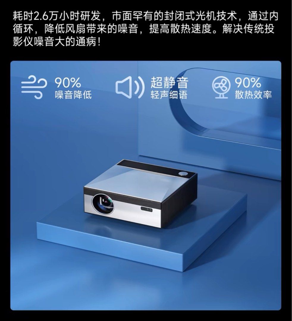 Projector (Category: Projectors) located in Singapore. Submitted by tritium (Listing ID 1293469815, Image 3). Description: Projector 4K ultra-clear automatic home laser 3D.