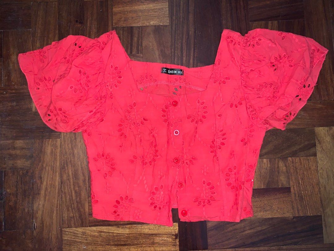 Red Elegant Classy Crop Top Square Neck (Category: Blouses) located in Quezon City. Submitted by by.previouslyowned (Listing ID 1293358785, Image 1). Description: PRICE IS NEGOTIABLE.