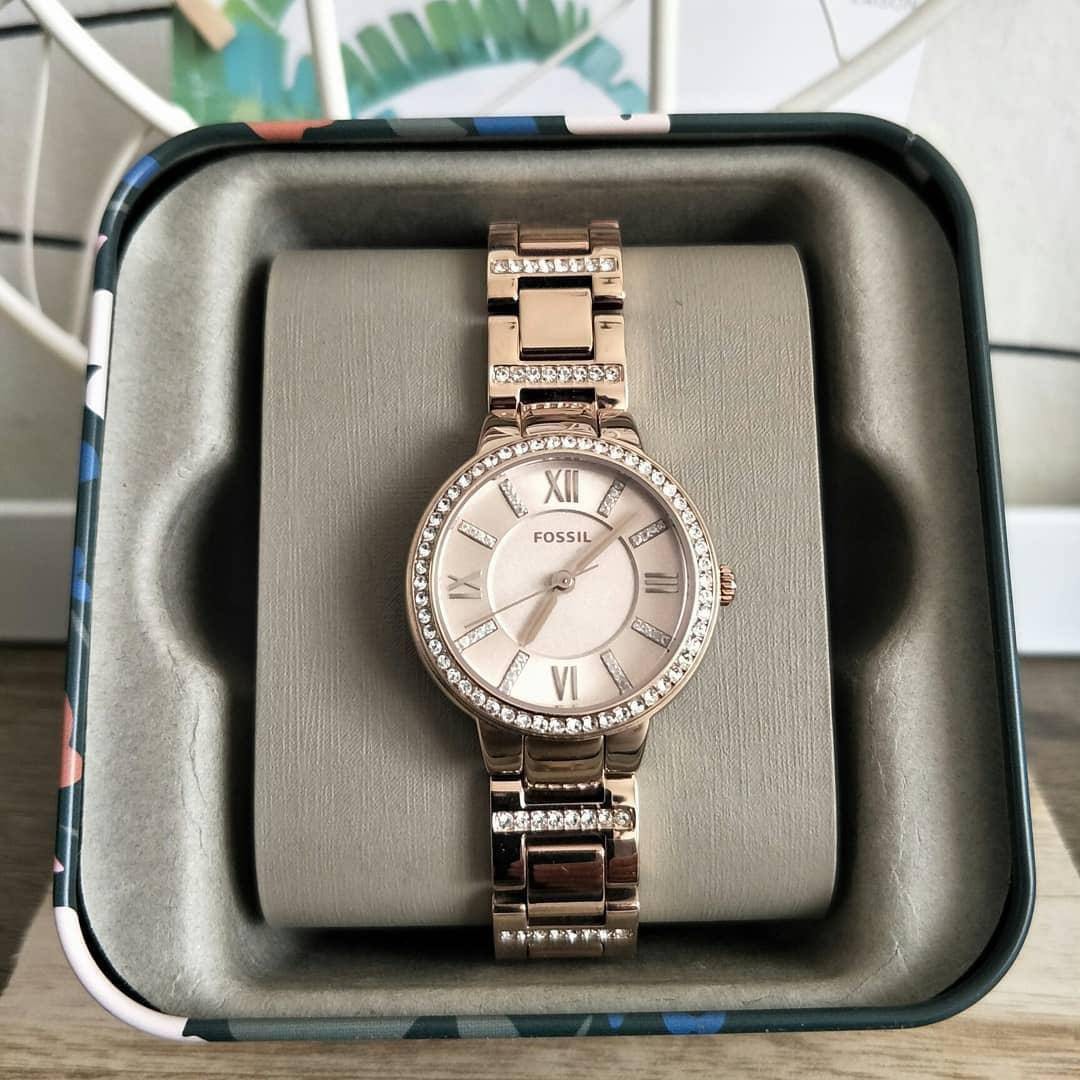 RESTOCK ORIGINAL FOSSIL VIRGINIA PINK PASTEL DIAL PINK STEEL LADIES WATCH ES4482 Women s Fashion Watches Accessories Watches on Carousell