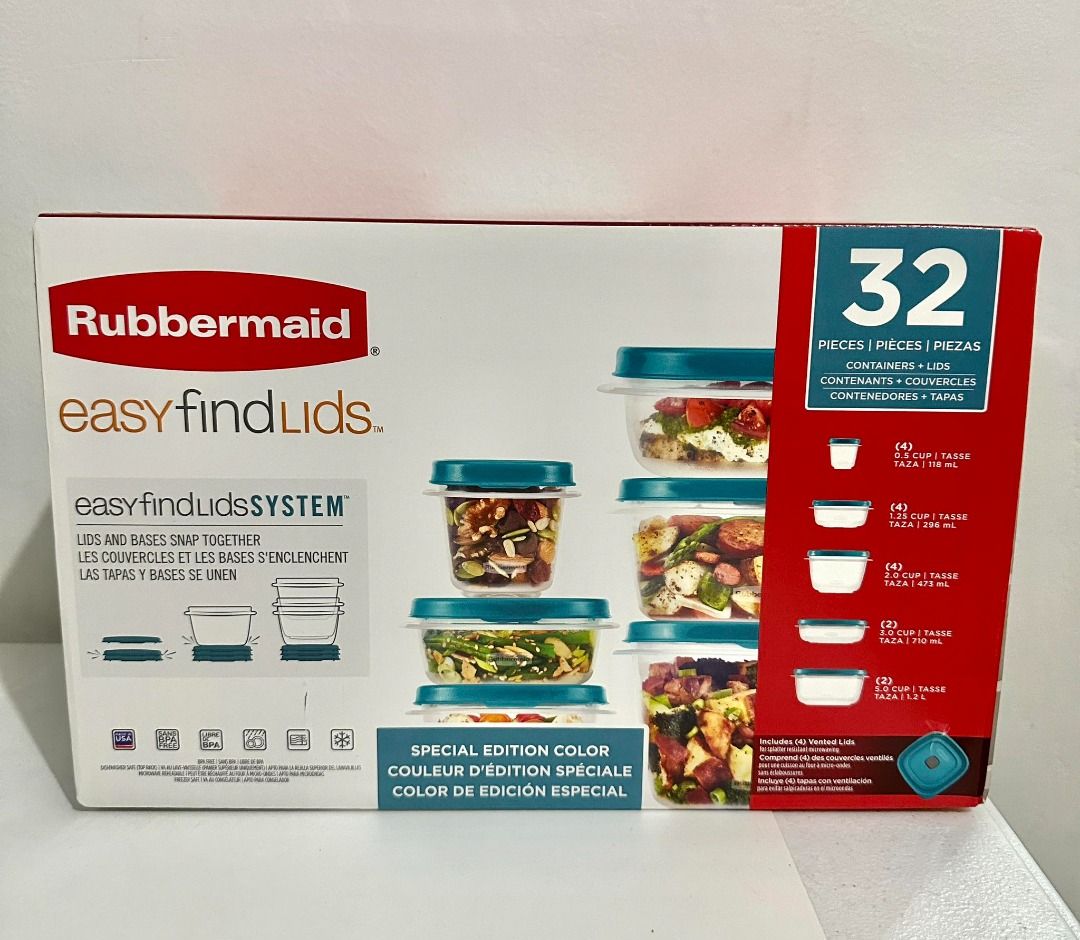 Rubbermaid Food Container 32 Pieces (Category: Food Organization & Storage) located in Cavite. Submitted by jazz.shop (Listing ID 1293489946, Image 1). Description: .