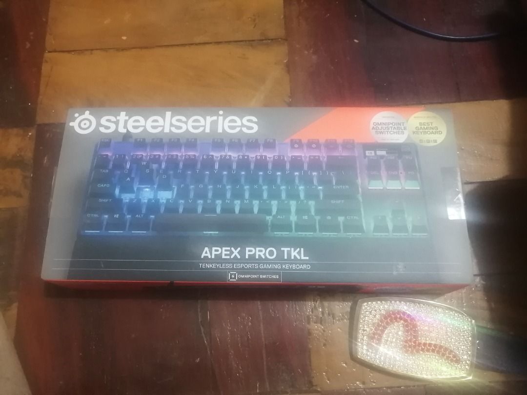 Steelseries Apex PRO TKL (Category: Computer Keyboard) located in Baguio. Submitted by pass-sa-barat (Listing ID 1293359571, Image 2). Description: Tested and works well with SteelSeries GG app for different effects RGB lights set up. .