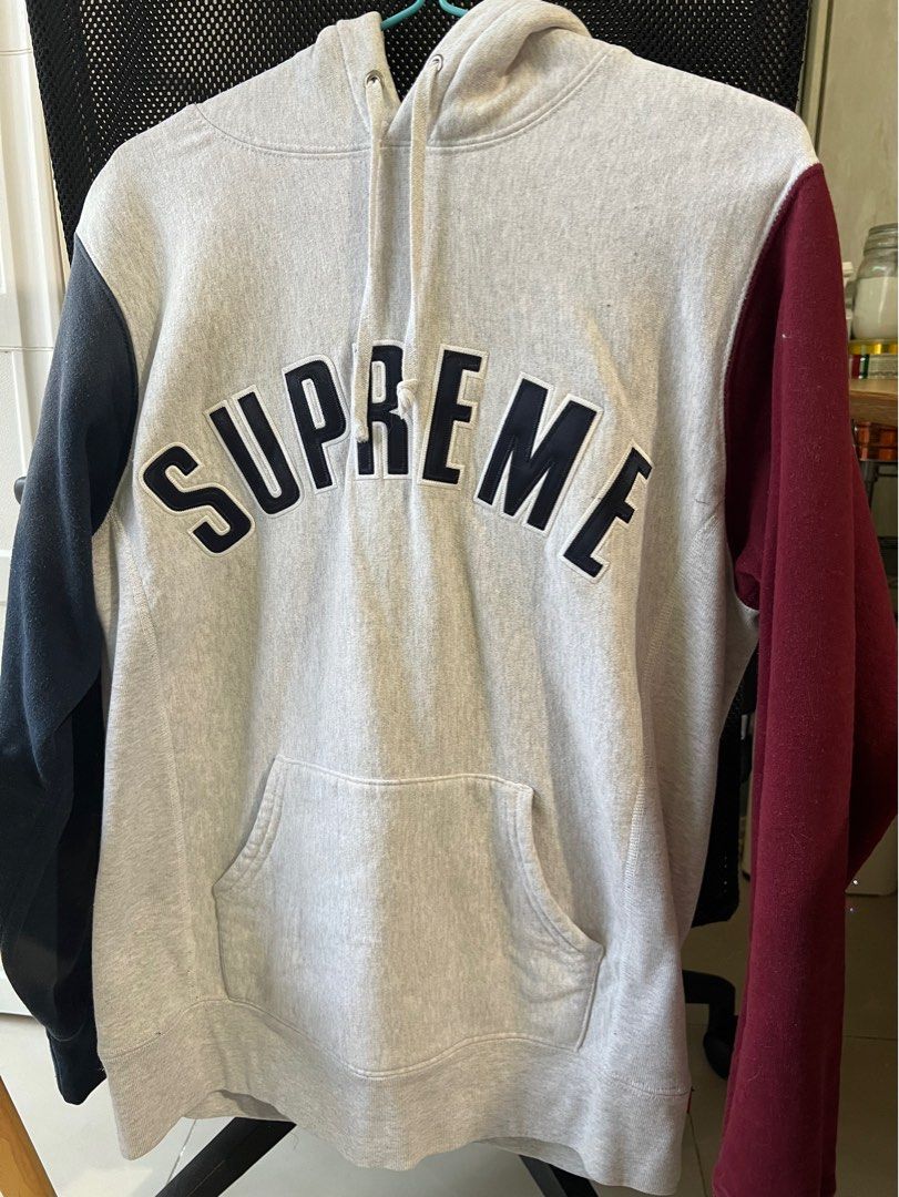Supreme Color Blocked Arc Logo Hoodie Carousell