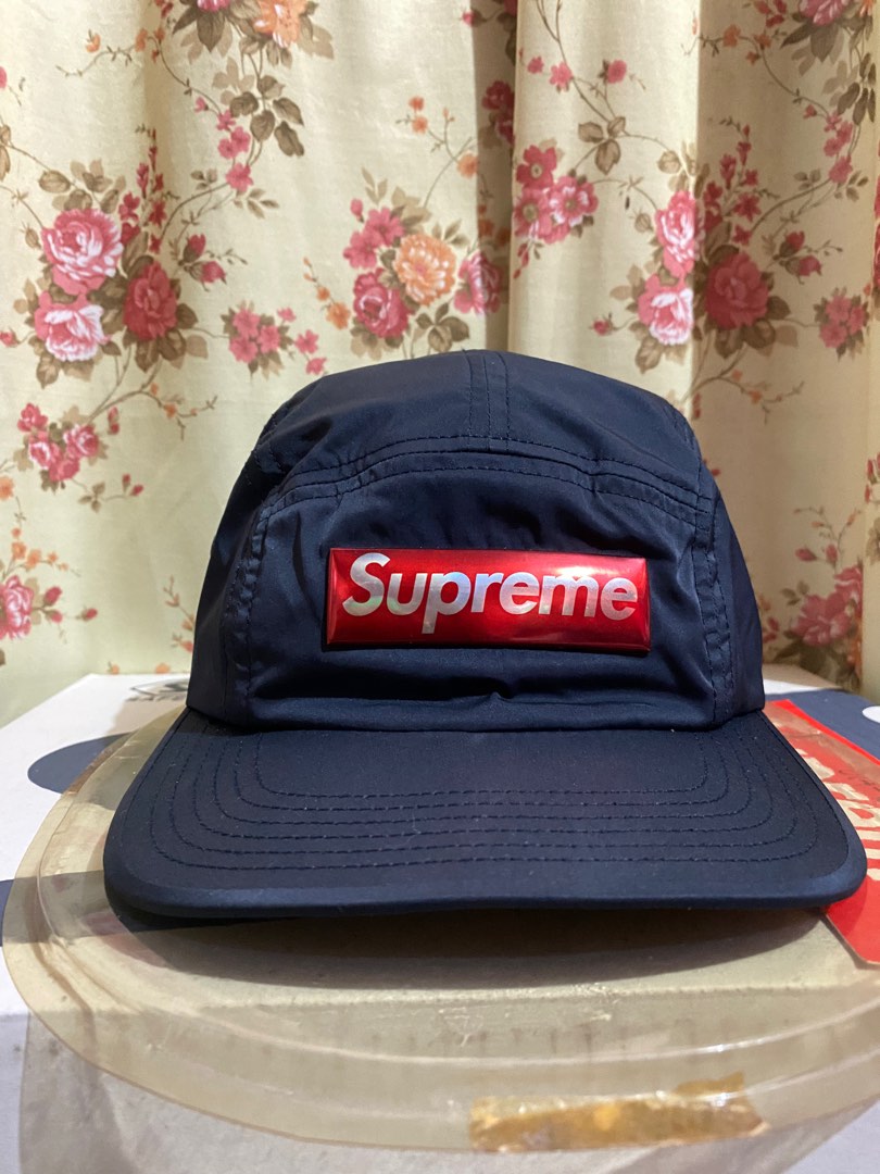 Supreme Liquid Metal Logo Camp Cap