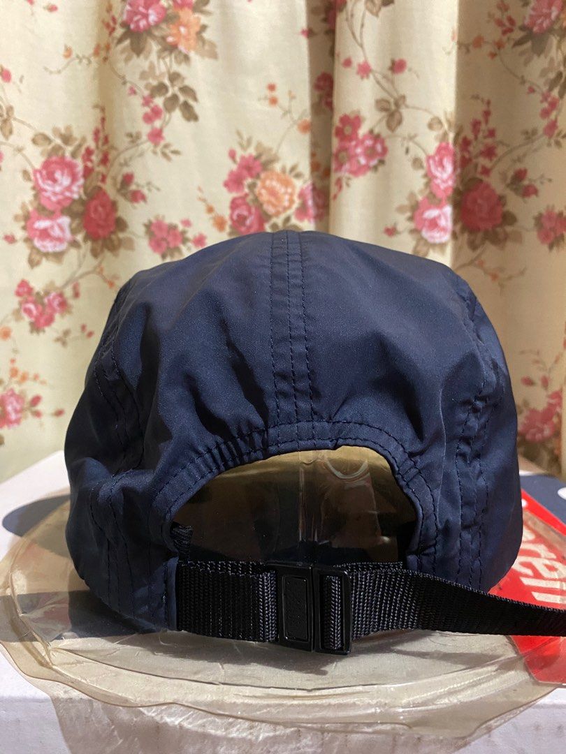 Supreme liquid metal logo cheap camp cap