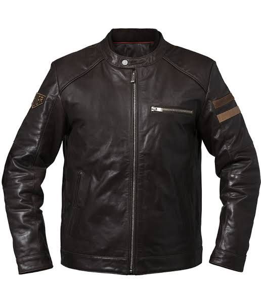 Tag heuer motorcycle vintage leather jacket in brown Men s Fashion Coats Jackets and Outerwear on Carousell