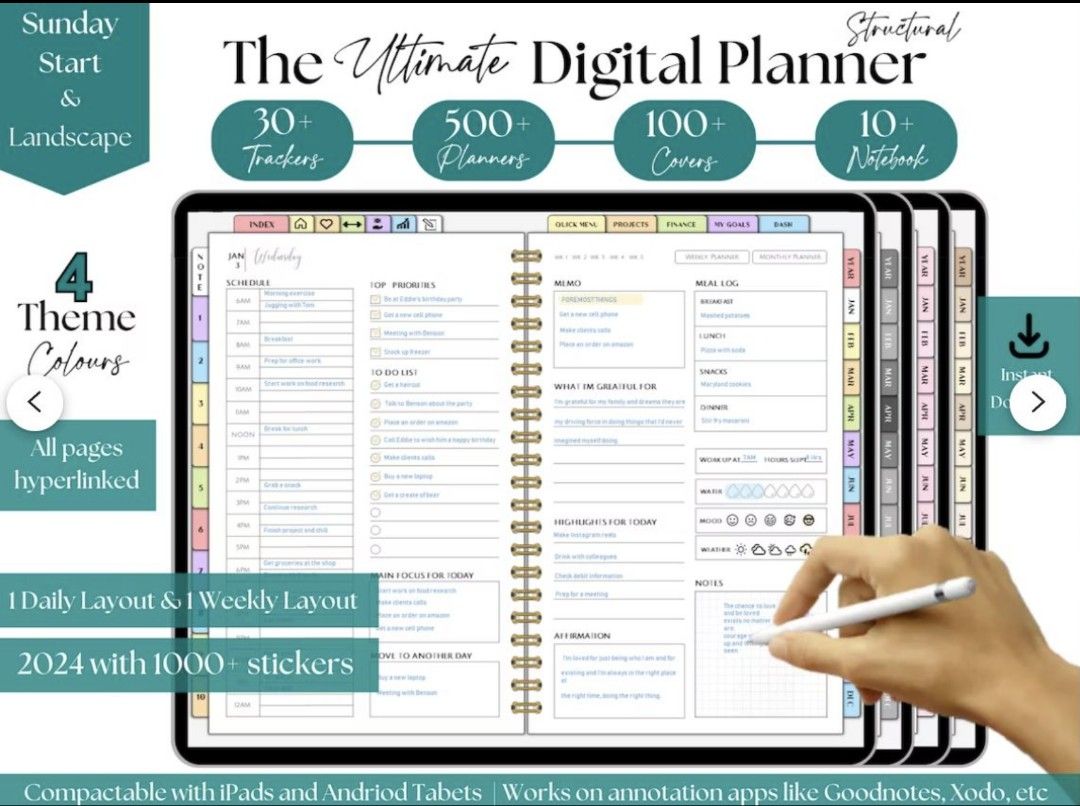 The Ultimate Digital Planner 2024, Hobbies & Toys, Stationary & Craft ...