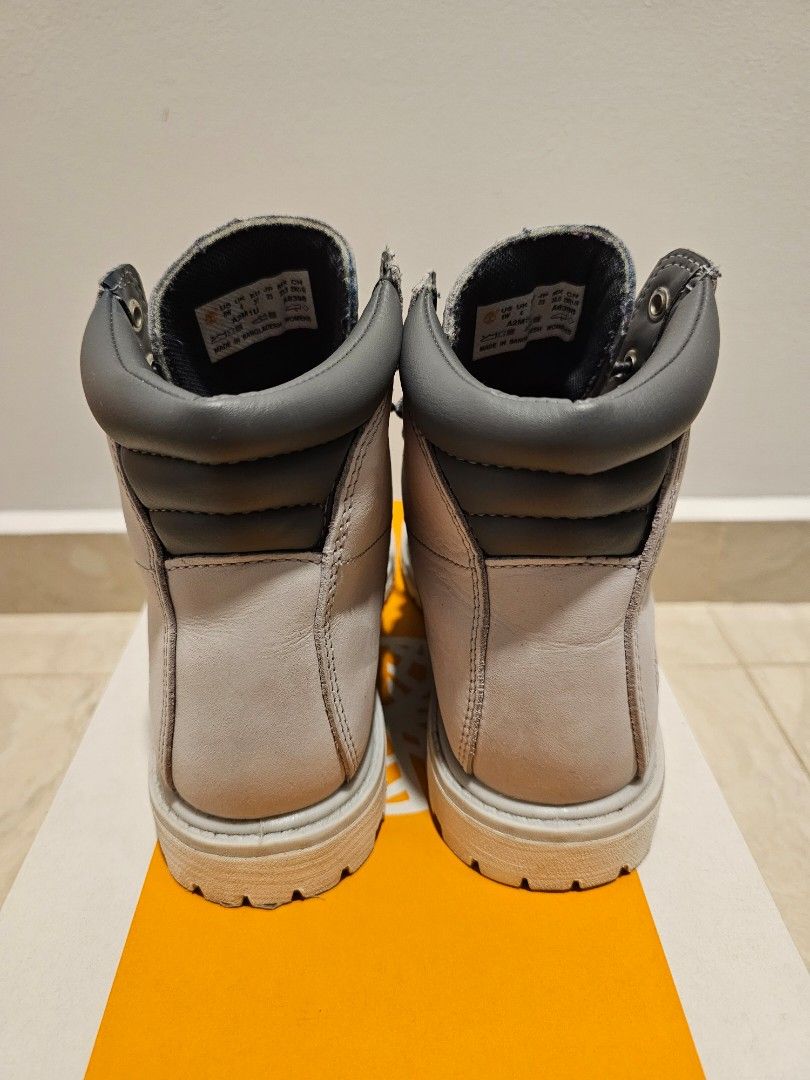 Smoke grey timberland boots hot sale
