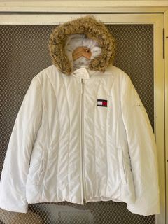 Tommy Hilfiger winter jacket, hooded puffer jacket