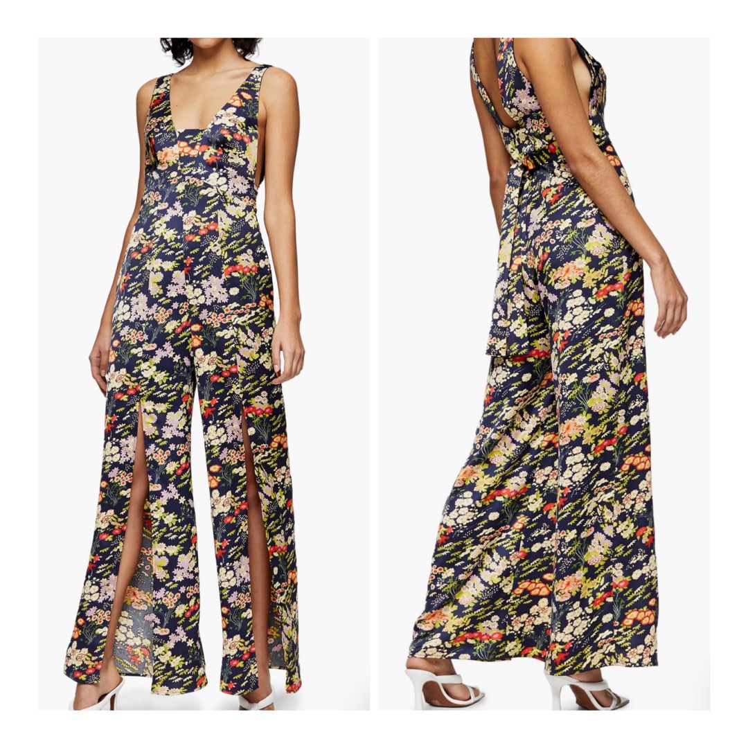 Topshop Petite Glitter Leaf Jumpsuit, Women's Fashion, Dresses & Sets,  Jumpsuits on Carousell