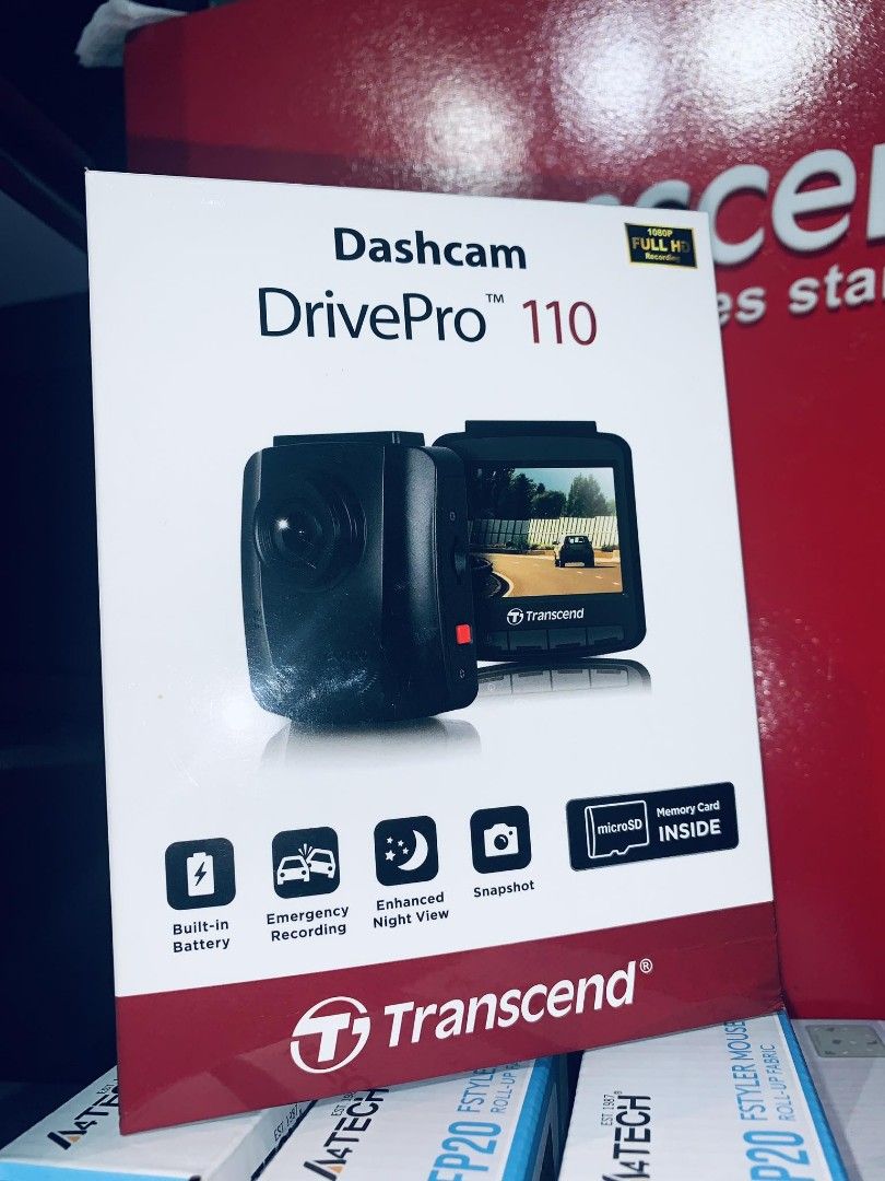 Transcend DrivePro 110 Dashcam 32GB TS-DP110M-32G (Category: Video Cameras) located in Makati City. Submitted by techubstoreandaccessories (Listing ID 1293352470, Image 2). Description: Transcend DrivePro 110 Dashcam 32GB TS-DP110M-32G Ready for Pick-Up / Same Day Delivery Via Lalamove‼️ DETAILS: ✅ Actual Picture Posted. ✅BRAND NEW, SEALED, & ORIGINAL. ✅7 Days Replacement for Factory Defects and 1year Limited Warranty. (Terms and conditions apply