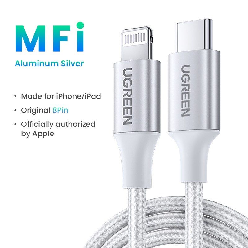 UGREEN TYPE C TO LIGHTNING BRAIDED ALUMINUM (Category: Chargers & Cables) located in Taguig. Submitted by imackdigitalstrading (Listing ID 1293536296, Image 1). Description: .