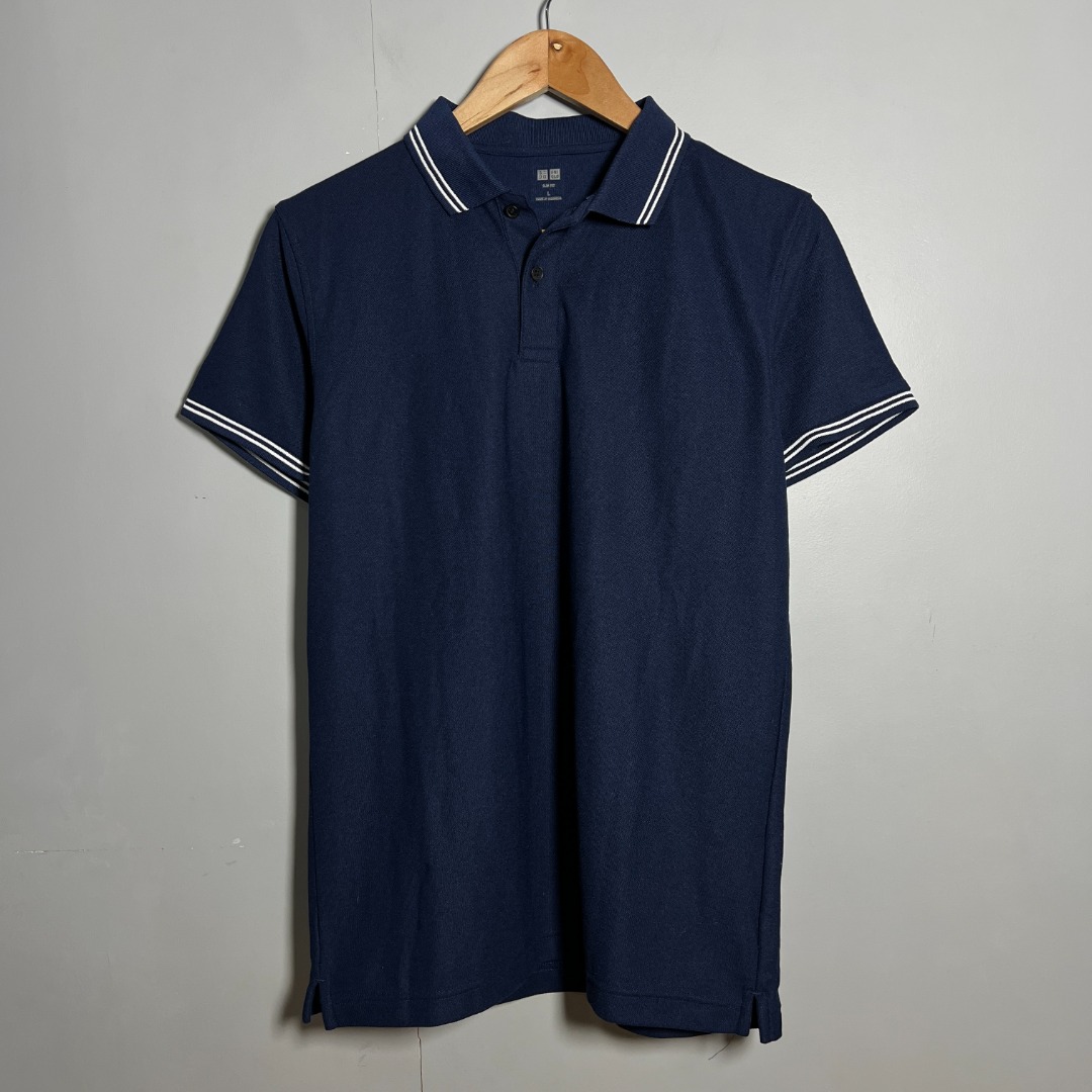 Uniqlo slim fit polo hot sale