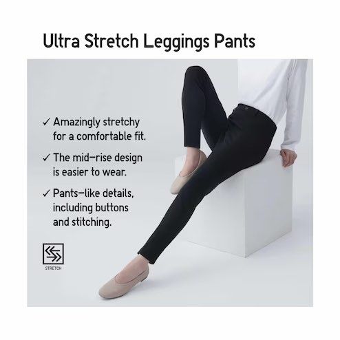 Uniqlo Ultra Stretch Leggings Pants, Women's Fashion, Bottoms, Other Bottoms  on Carousell
