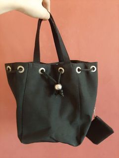 Vintage Black Bucket Bag