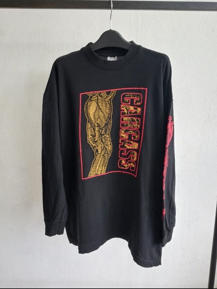 Vintage Carcass 90s Long Sleeve Death Metal Music Napalm Death Obituary  Cannibal Corpse