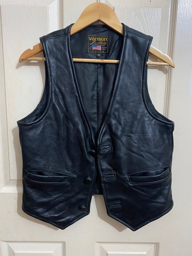 Vanson leather best sale vest