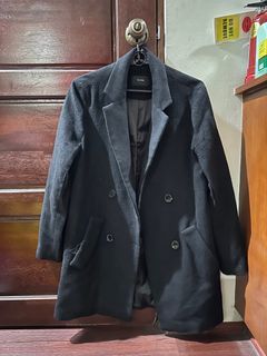Wool coat (black), spring coat, winter coat