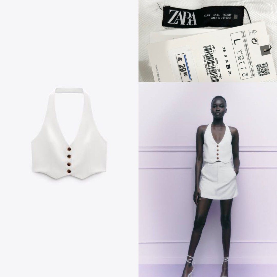 Long waistcoat womens zara on sale