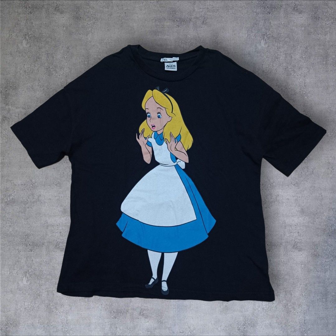 ZARA Alice in Wonderland Women s Fashion Tops Shirts on Carousell