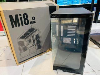 1STPLAYER Miku MI8 Gaming PC Case ATX Tempered Glass Front Side Black