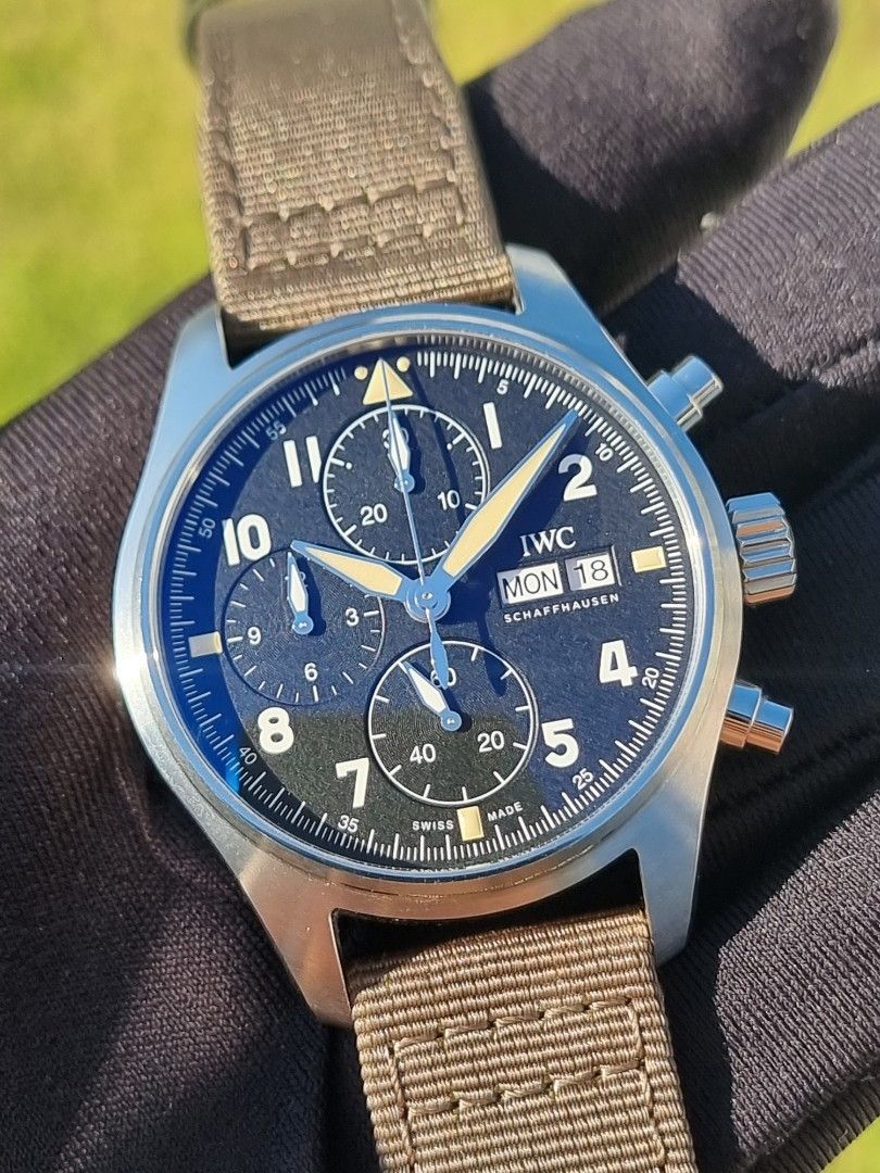2023 IWC CHRONO CHRONOGRAPH SPITFIRE SPIT FIRE BIG PILOT WATCH WATCHES IW387901 IW 387901