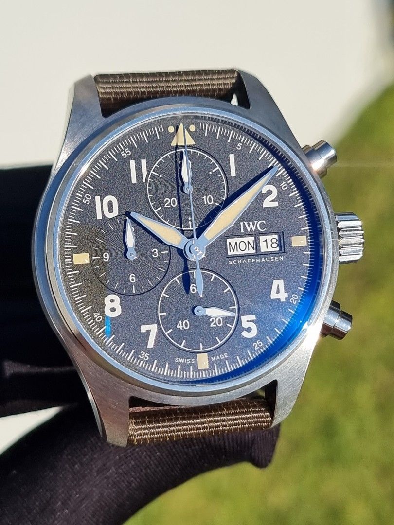 2023 IWC CHRONO CHRONOGRAPH SPITFIRE SPIT FIRE BIG PILOT WATCH WATCHES IW387901 IW 387901