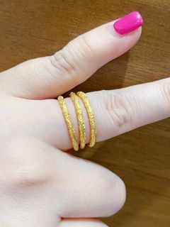 24K HongKong Gold Sakura ring