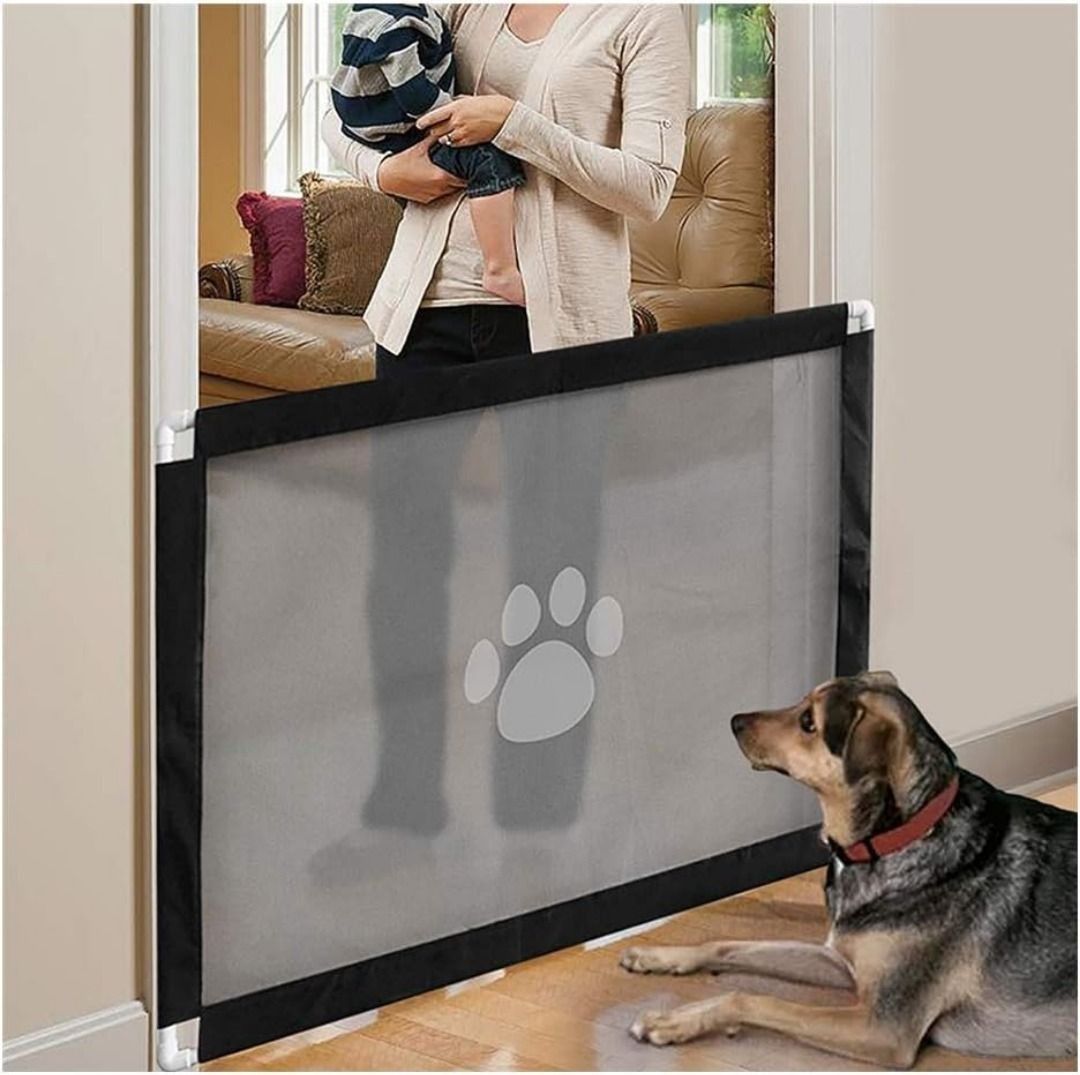 5805 ZOOENIE Pet Safety Gate Stairs Children s Doors Dog Door Safety Gate Lockable Dog Safety Gate Stair Safety Gate Barrier for Pets 80 cm x 100 cm Babies Kids Baby Nursery
