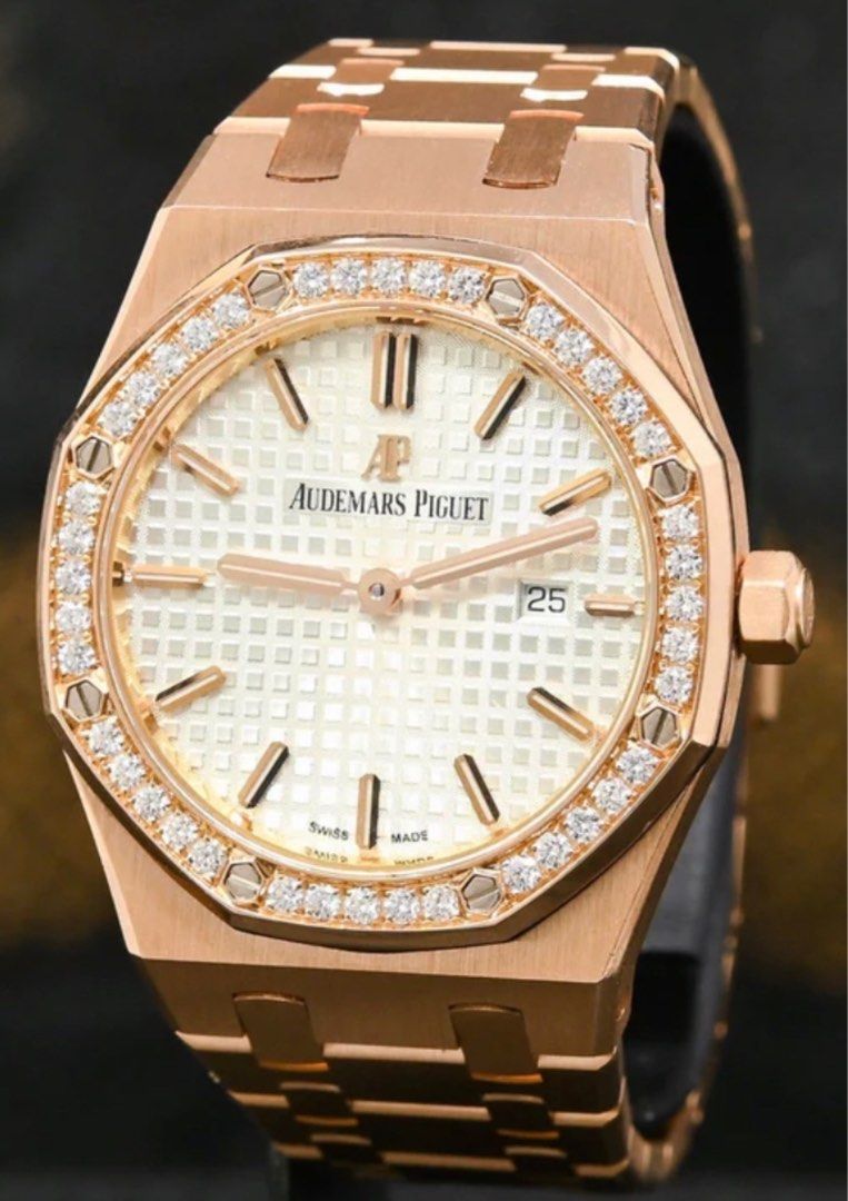 Audemars Piguet Royal Oak Lady Rose Gold with Factory Diamonds