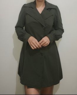 Army Green Trench Coat K070