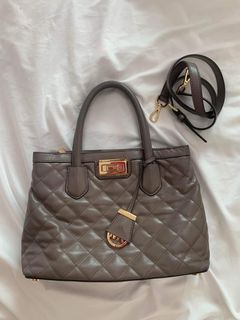 Authentic Michael Kors Hannah Satchel Quilted Leather Bag