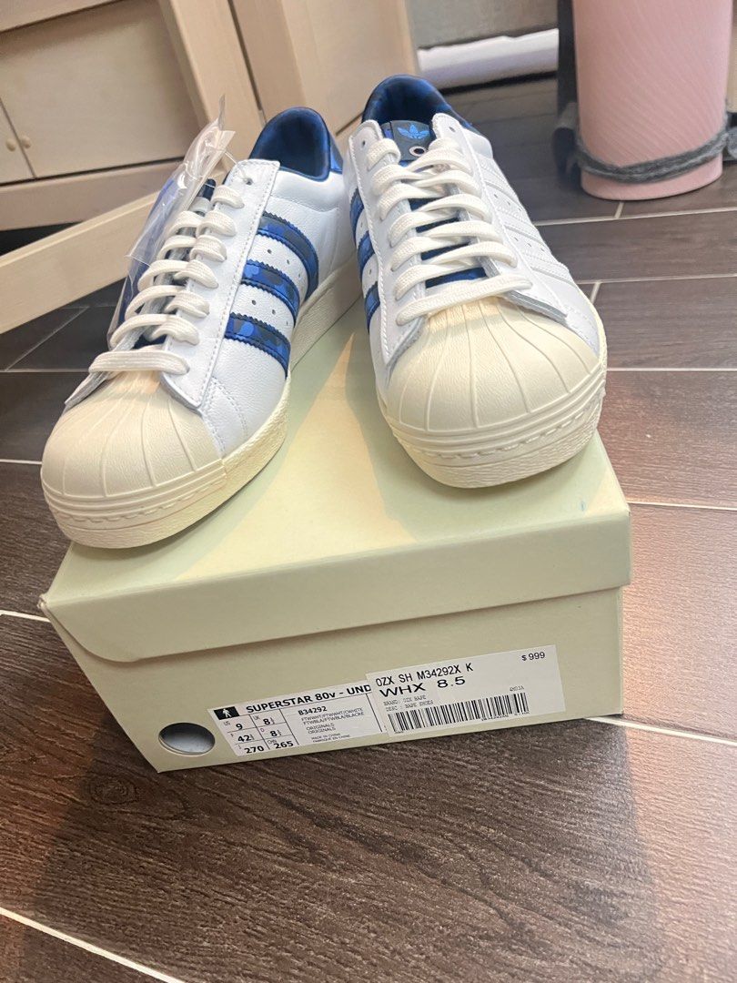 BAPE X Undefeated X Adidas 80v Superstar us9, , , - Carousell