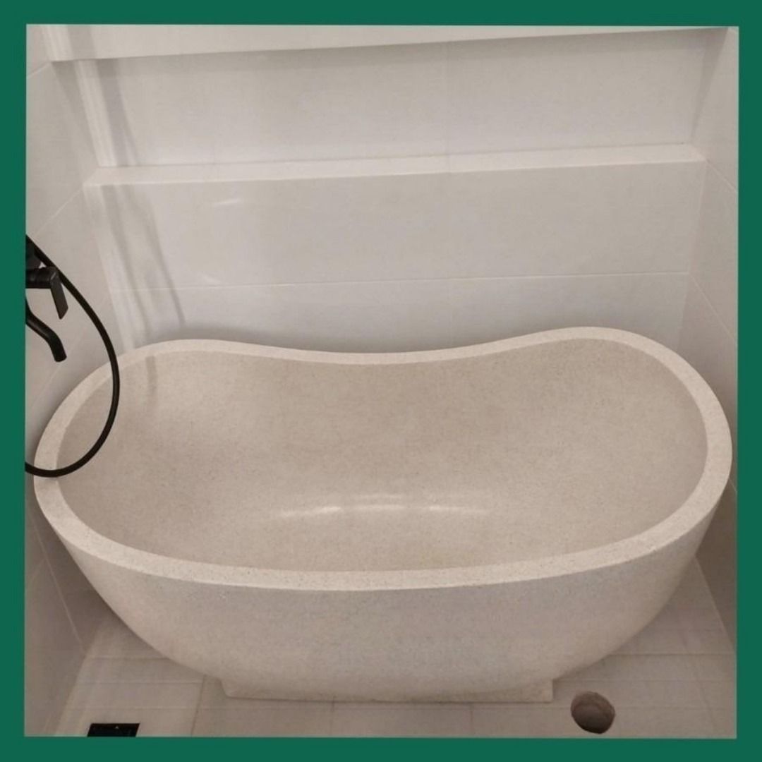 Bathtub Lengkung Terrazzo, Perabotan Rumah di Carousell