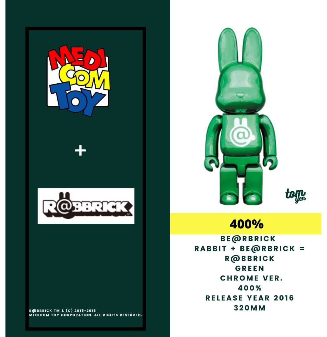 BE@RBRICK CHROME 400% GREEN