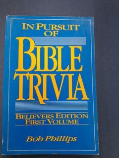 Bible Trivia Contains 700 Questions on Well Known And Little Known Bible Facts